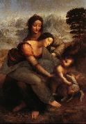 LEONARDO da Vinci La Vierge,l'Enfant Jesus et sainte Anne USA oil painting artist